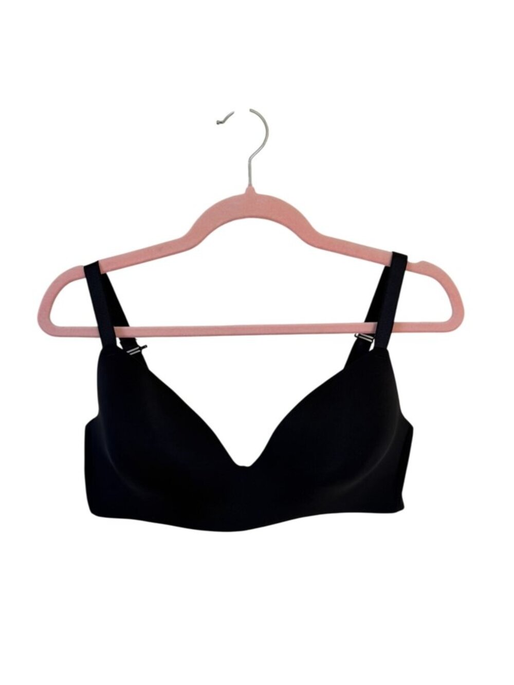 Auden The Bliss Black Wireless Lightly Lined T-Shirt Bra Womens 38D Convertible